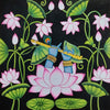 Buy Lotus Bloom Melody: Lord Krishna's Flute in Pichwai by Dinesh Soni