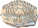 Buy Lotus in Wooden Kalamkari Blocks by K. Gangadhar