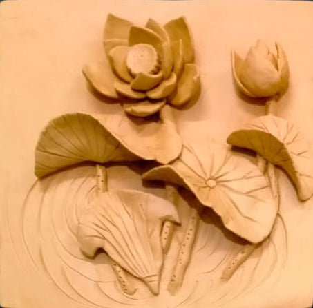 Lotus pond in Terracotta by Dolon Kundu Thumbnail