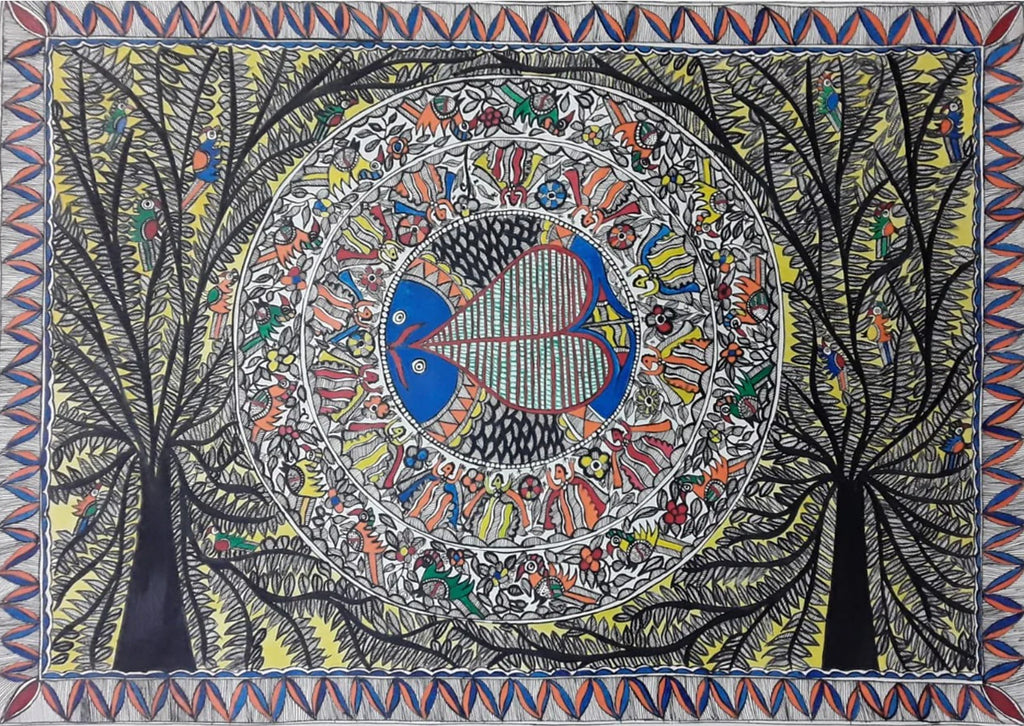 MADHUBANI PAINTING BY PRATIMA BHARTI Thumbnail