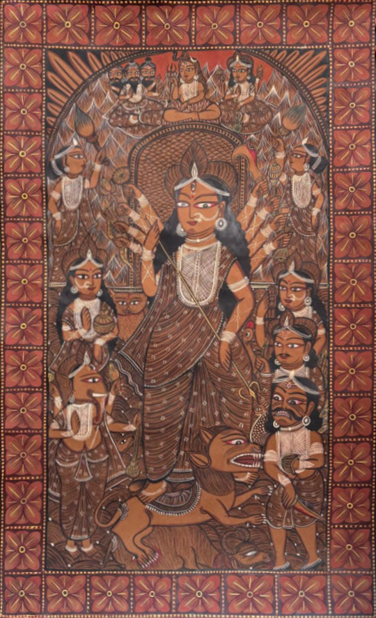 Maa Durga and the Hindu Pantheon in Kalighat by Sonali Chitrakar Thumbnail