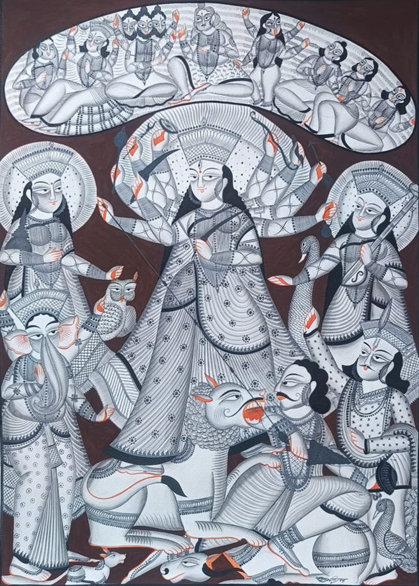 Shop Mahishasuramardini in Kalighat by Uttam Chitrakar