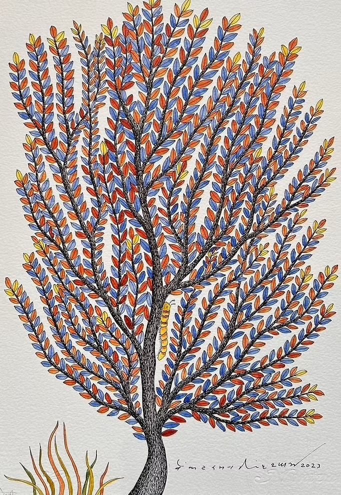 Mahua Tree in Gond by Venkat Shyam Thumbnail