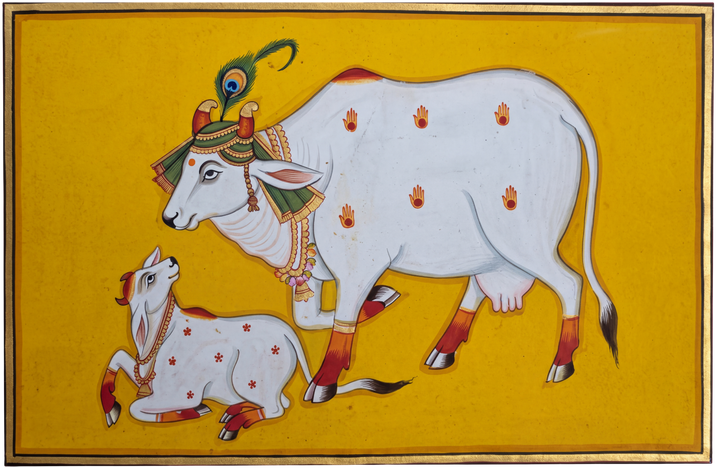 Maternal Love in Pichwai by Dinesh Soni Thumbnail