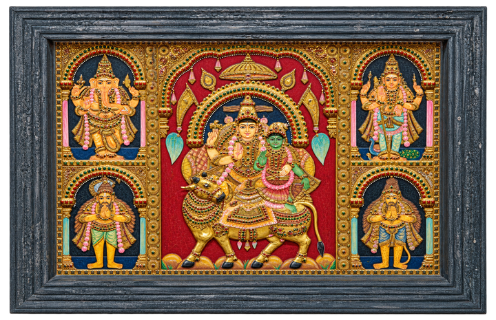 Meenakshi Sundareshwar in Tanjore by Tanjore Art Gallery Thumbnail