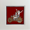 Buy Modern Love: Lovers riding a Bike in Phad Painting by Kalyan Joshi
