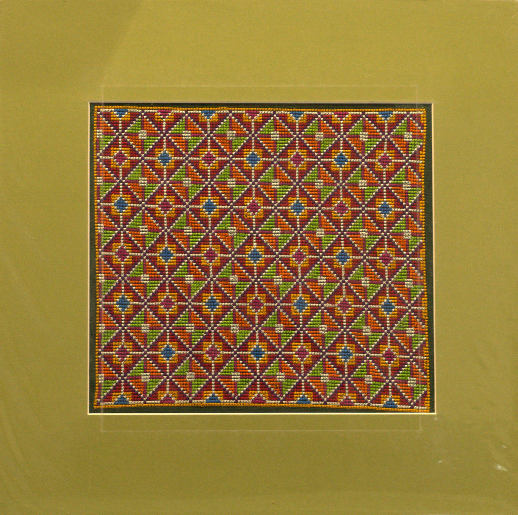 Mosaic of Quadrilaterals in Jat Garaasiya Embroidery Thumbnail