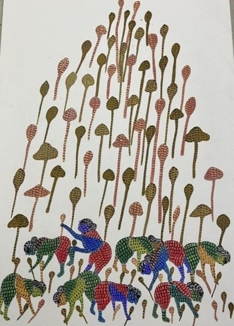 Buy Mushroom Harvest in Gond by Gareeba Singh Tekam