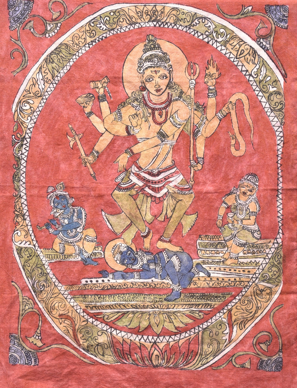 Nataraja in Kalamkari by Ghanshyam Sarode Thumbnail