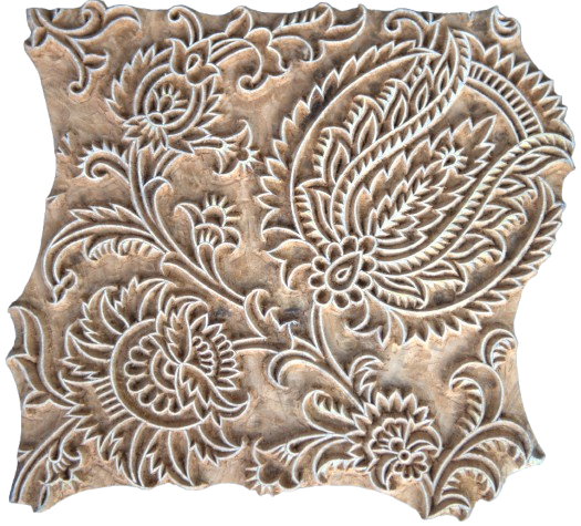 Buy Natural designs: Floral Vines in Wooden Kalamkari Blocks by K. Gangadhar