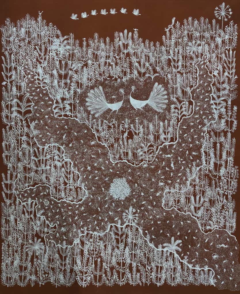Nature in Warli by Krushna Sadashiv Bhusare Thumbnail