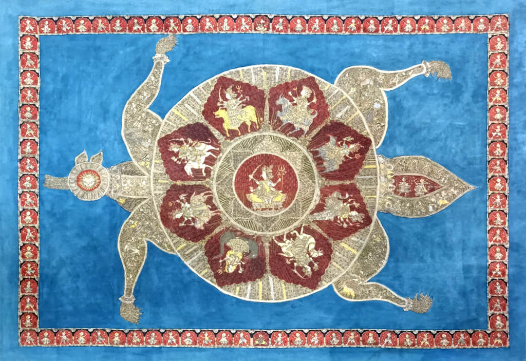 Navadurga in Mata ni Pachedi by Vasant Manubhai Chittara Thumbnail