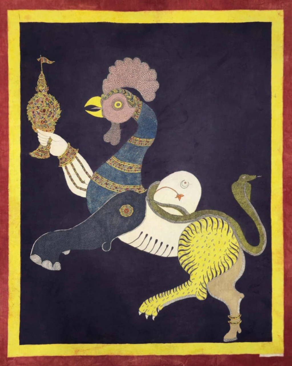 Navagunjara in Mata ni Pachedi by Vasant Manubhai Chittara Thumbnail