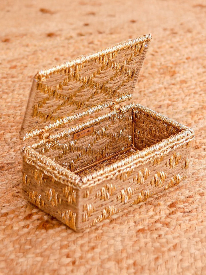 Nihaar Jute & Gold Box Thumbnail