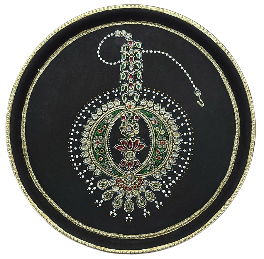 Ornamental Jewel Motif in Miniature Plate by Mohan Prajapati Thumbnail