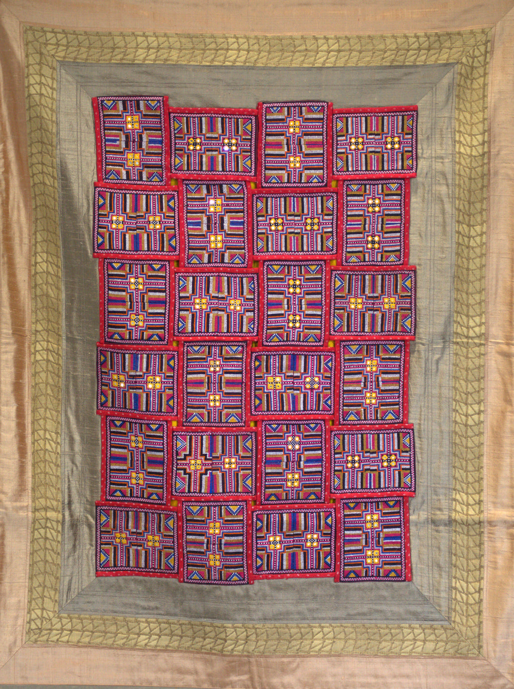 Patchwork Grid in Jat Garaasiya Embroidery Thumbnail