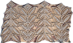  Buy Patterned Leaves and Stems in Wooden Kalamkari Blocks by K. Gangadhar