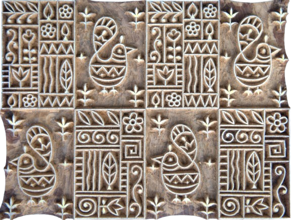 Buy Patterns in Wooden Kalamkari Blocks by K. Gangadhar