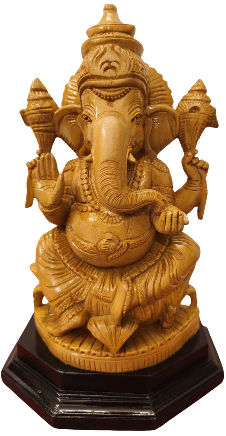 Pazhavngadi Ganesha in Wood Carving by Diya Handicrafts Thumbnail