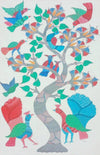 Buy Peacocks and Birds in Gond by Kailash Pradhan