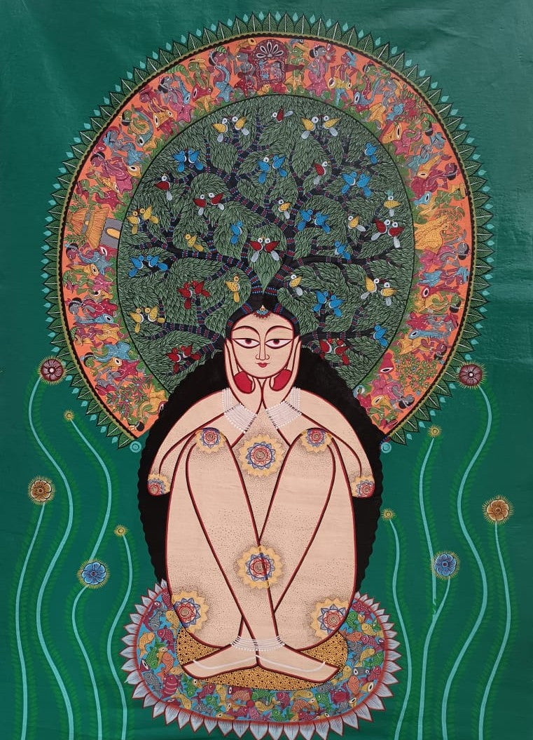 Prakriti Devi in Kalighat by Anwar Chitrakar Thumbnail