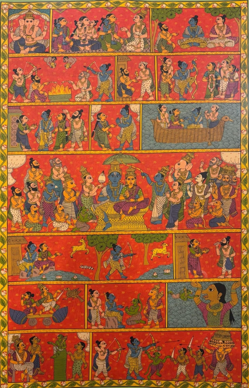 Buy Ramayana: The Mythological Epic in Cheriyal art by D. Vinay Kumar