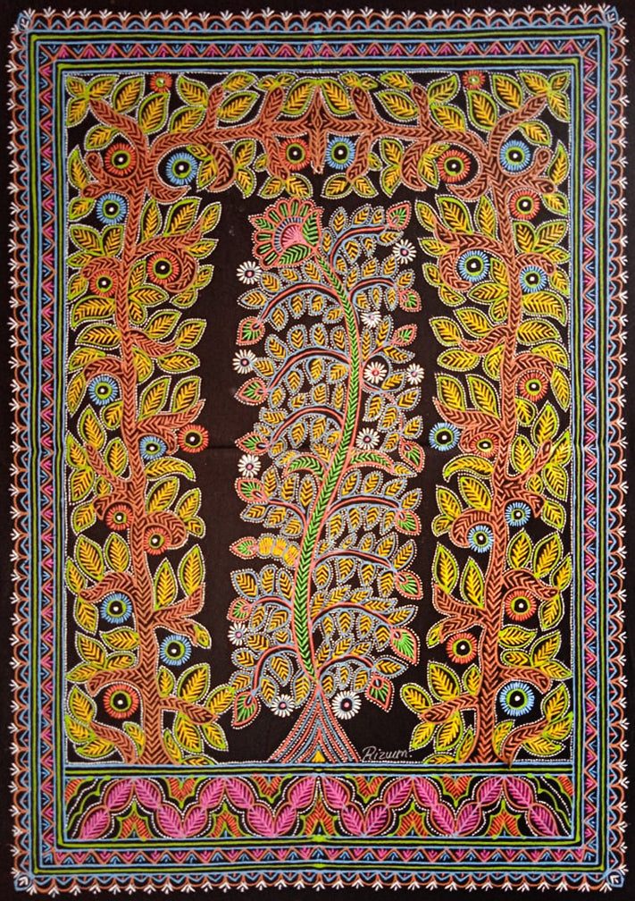 Buy Tree  Rogan Art by Rizwan Khatri