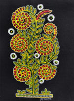 Buy Rogan Art by Rizwan Khatri painted using traditional rogan art colours on cloth