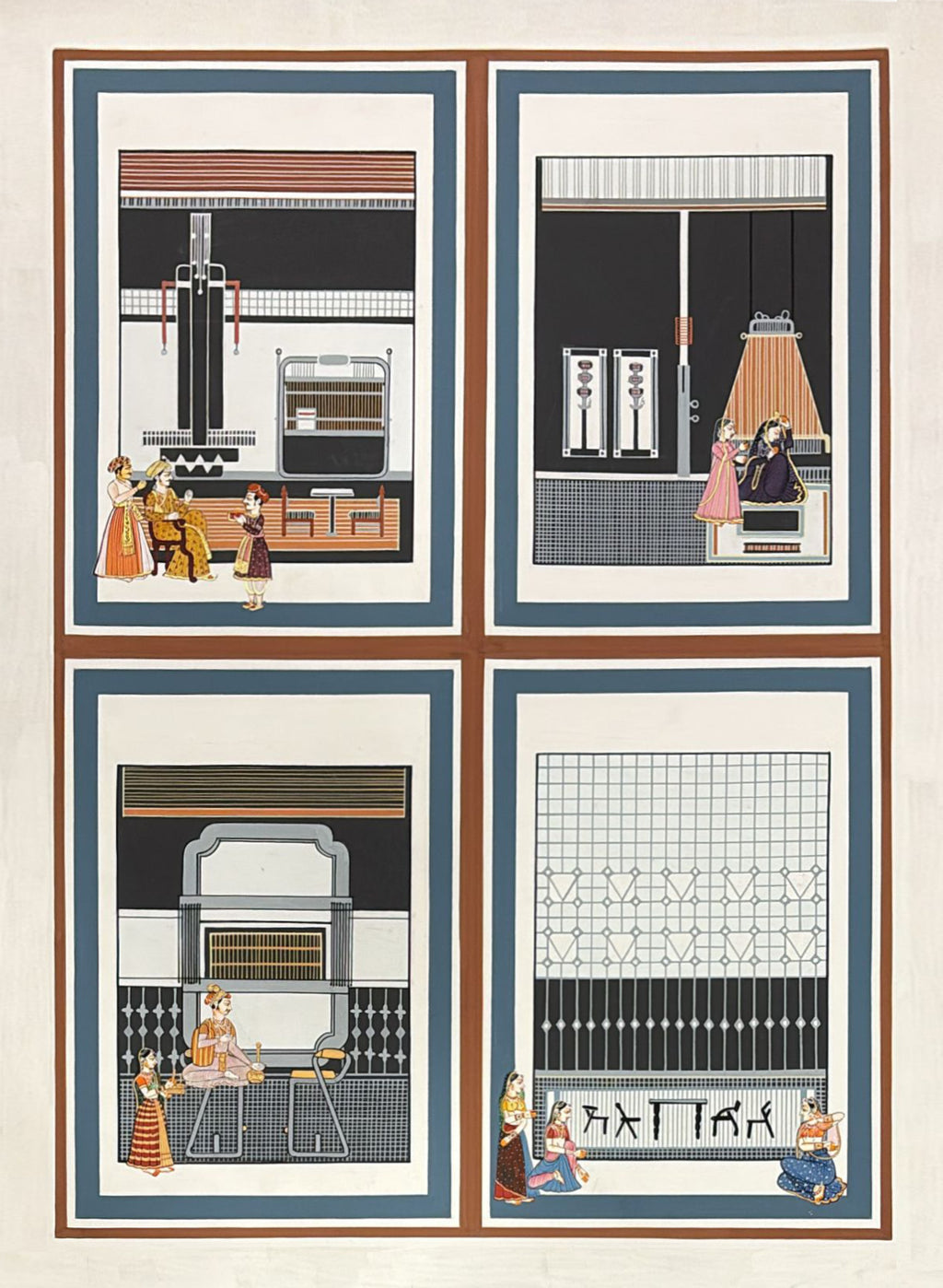 Royalty Reimagined: A Futuristic Vision of Rajasthan Miniature Art by Rajendra Sharma Thumbnail