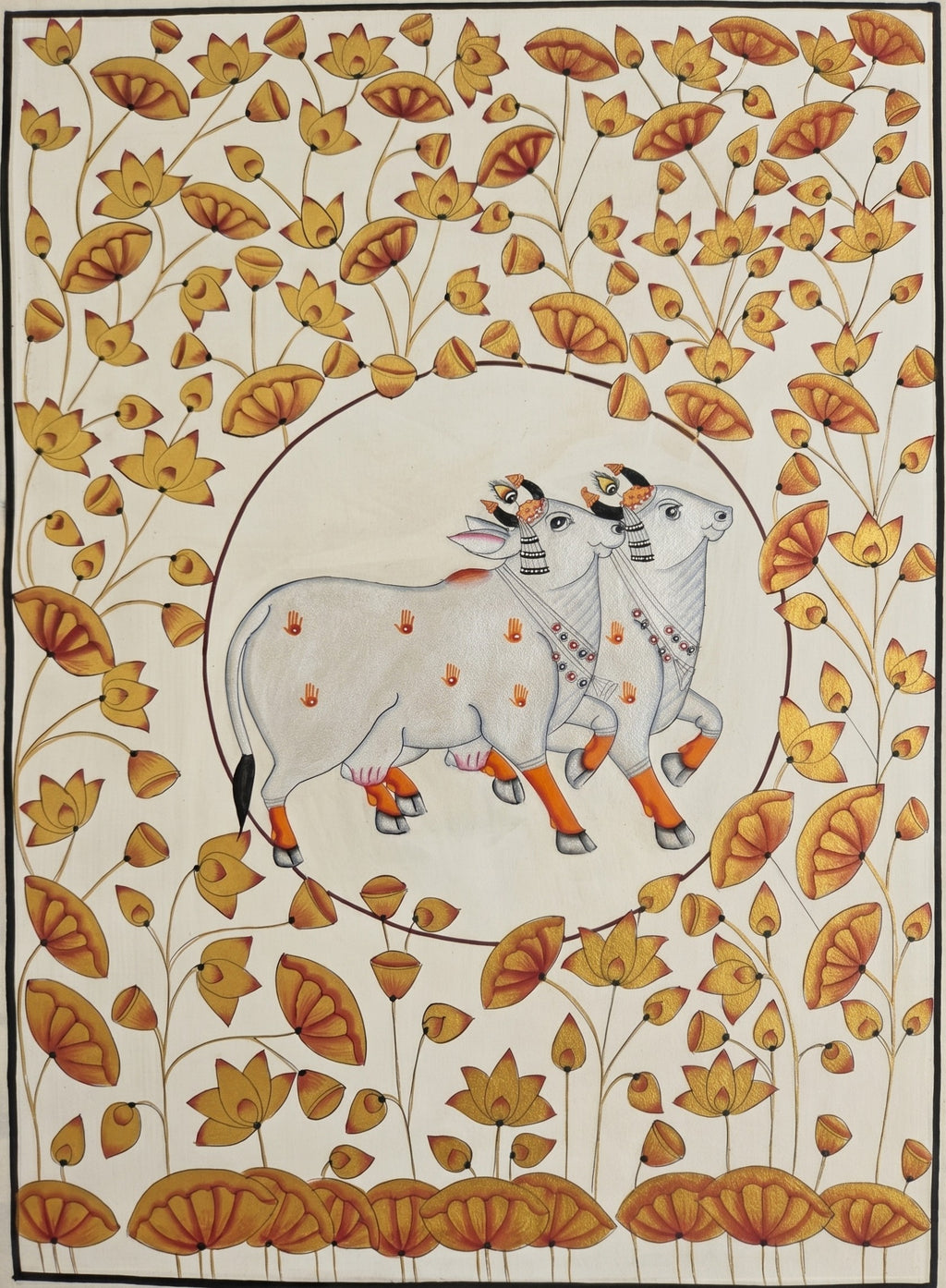 Sacred Companions in Pichwai by Shehzaad Ali Sherani Thumbnail