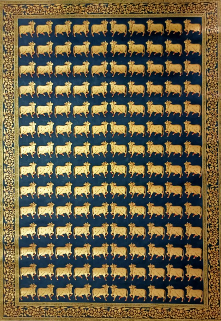 Sacred Cows: Soulful Companions of Lord Krishna in Pichwai by Sushil Soni Thumbnail