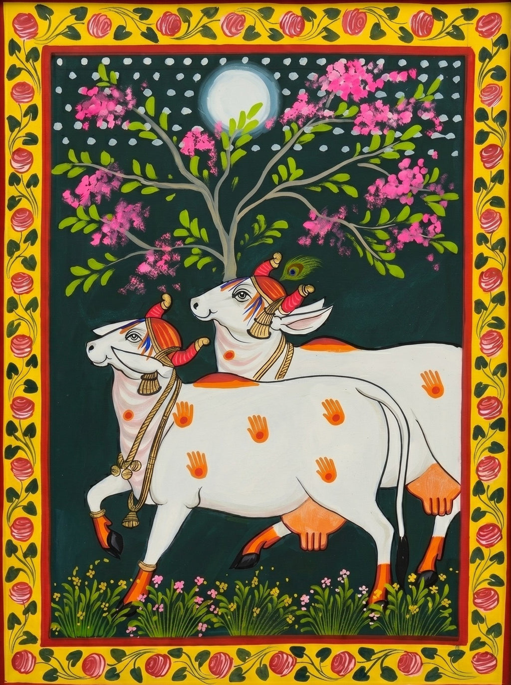 Sacred Cows in Pichwai by Jayesh Sharma Thumbnail