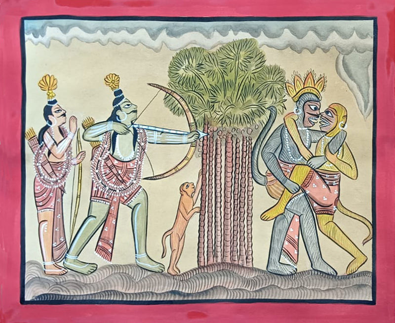 Purchase Sequences in Ramayana In Kalighat by Manoranjan Chitrakar
