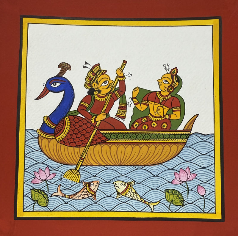 Buy Serene Voyage: Couple on a Boat in Phad by Kalyan Joshi