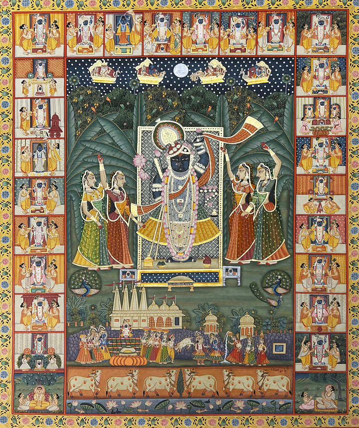 Sharad Poornima in Pichwai by Shehzaad Ali Sherani Thumbnail