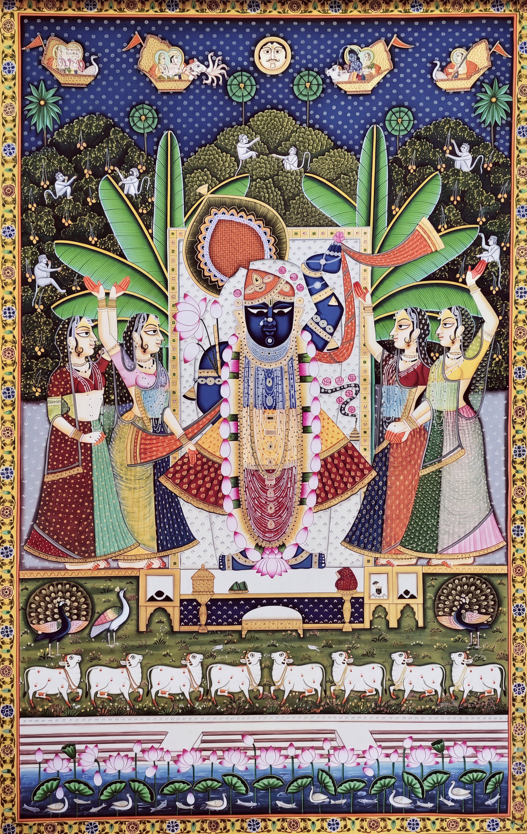 Sharad Purnima in Pichwai by Dinesh Soni Thumbnail