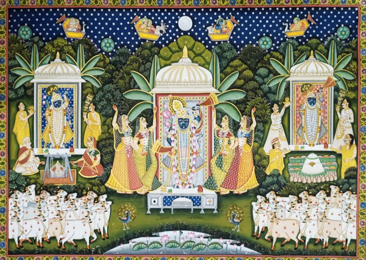 Shrinath Ji, Pichwai Painting by Sushil Soni Thumbnail