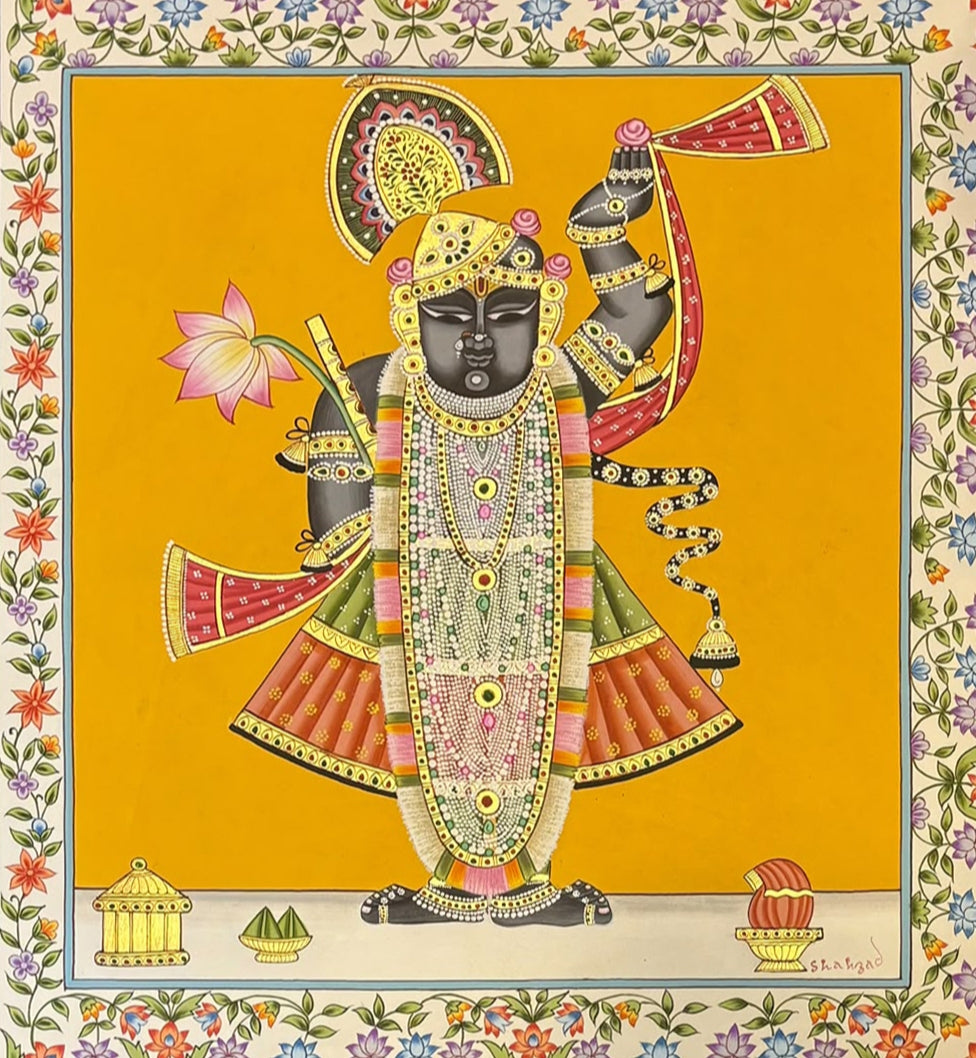 Shrinathji in Pichwai by Shehzaad Ali Sherani Thumbnail