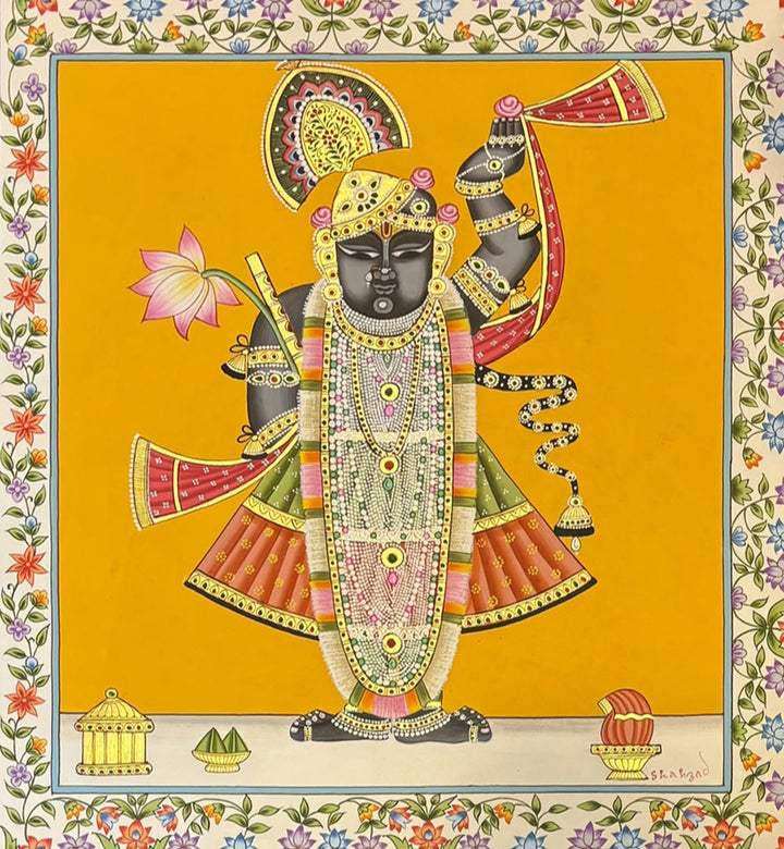 Shrinathji in Pichwai by Shehzaad Ali Sherani Thumbnail