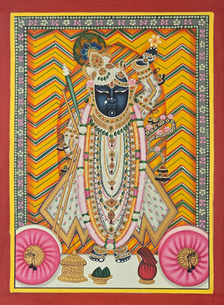 Shrinathji in Pichwai by Shehzaad Ali Sherani Thumbnail