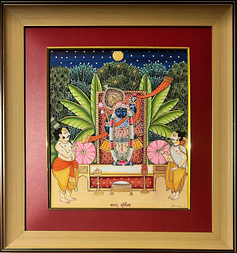 Buy Shrinathji In Pichwai by Shehzaad Ali Sherani