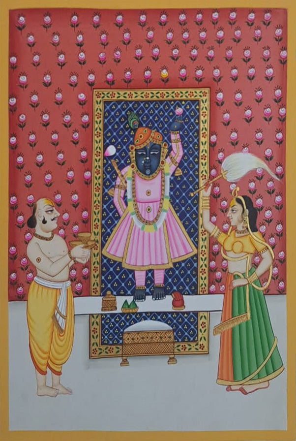 The Divine Devotion in Pichwai by Shehzaad Ali Sherani Thumbnail