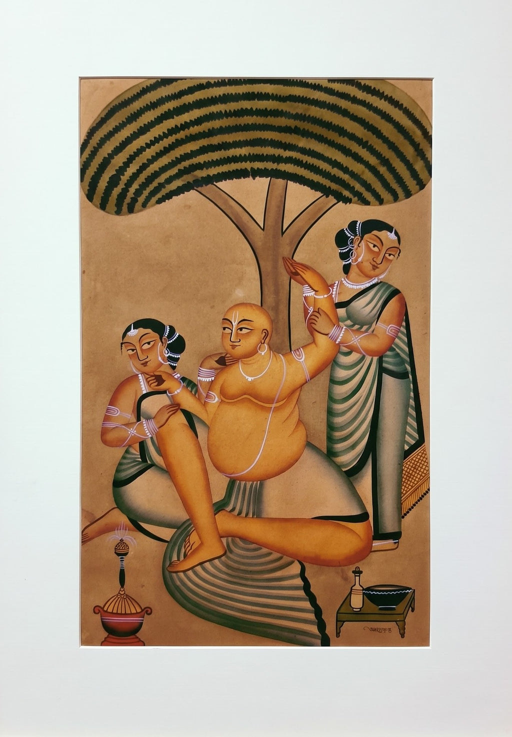Tel Malish in Kalighat by Anwar Chitrakar Thumbnail
