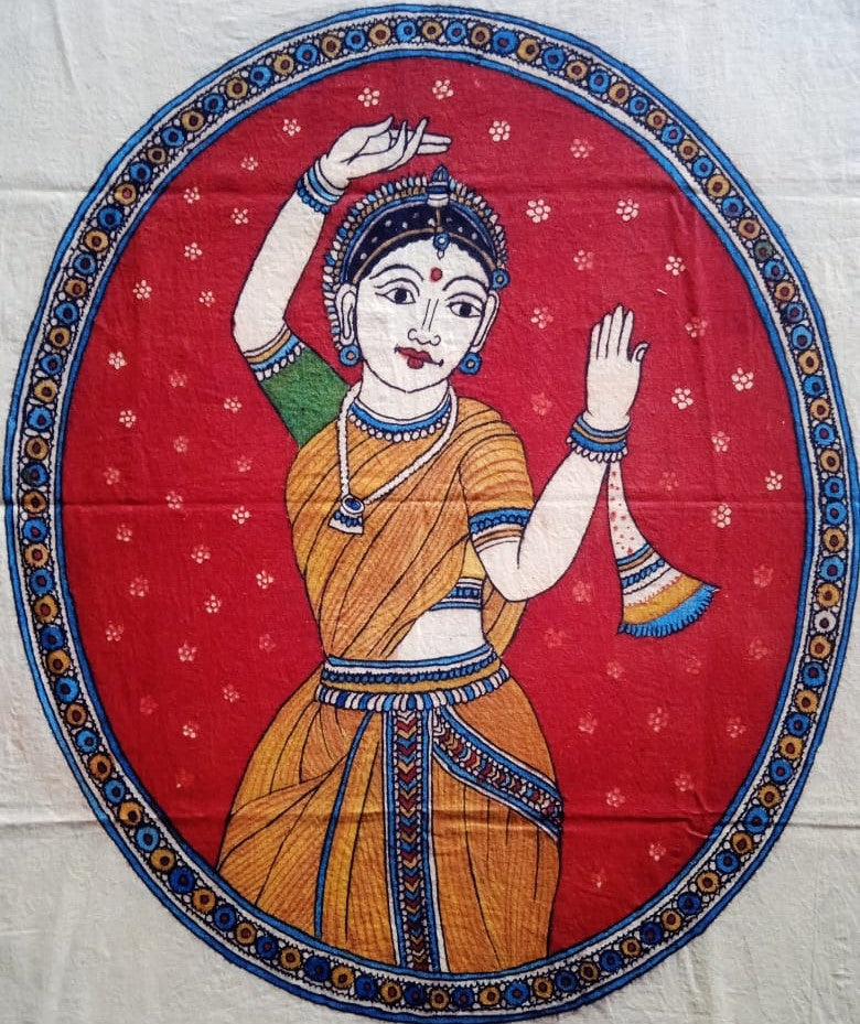 Buy The Art of Dance: Female Dancer in Kalamkari by Siva Reddy