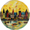 Buy The Celestial Scenery: Varanasi Ghat in Acrylic by Ashish Kumar Mishra