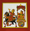 Buy The Chariot Ride: Charioteer and Princess in Phad Painting by Kalyan Joshi