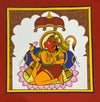 Buy The Divine Devout: Lord Hanuman in Phad painting by Kalyan Joshi
