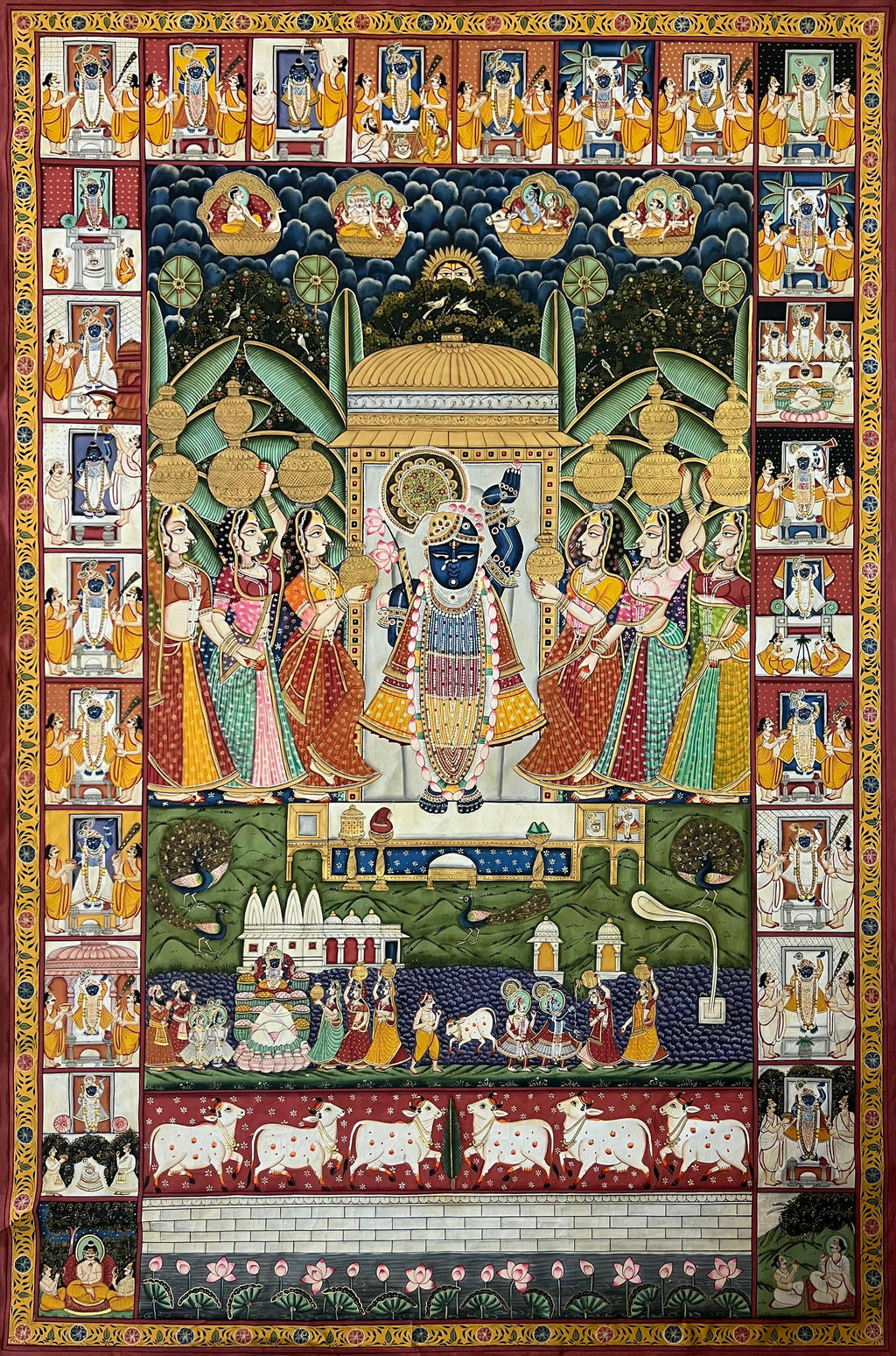 The Divine Leelas of Lord Krishna: A Pichwai by Naveen Soni Thumbnail