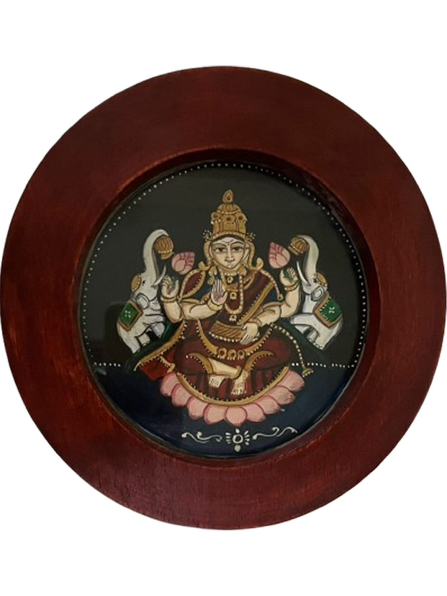 Buy The Elegant Gajalakshmi in Mysore Painting by Hemalath B