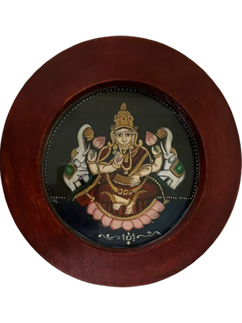 Buy The Elegant Gajalakshmi in Mysore Painting by Hemalath B